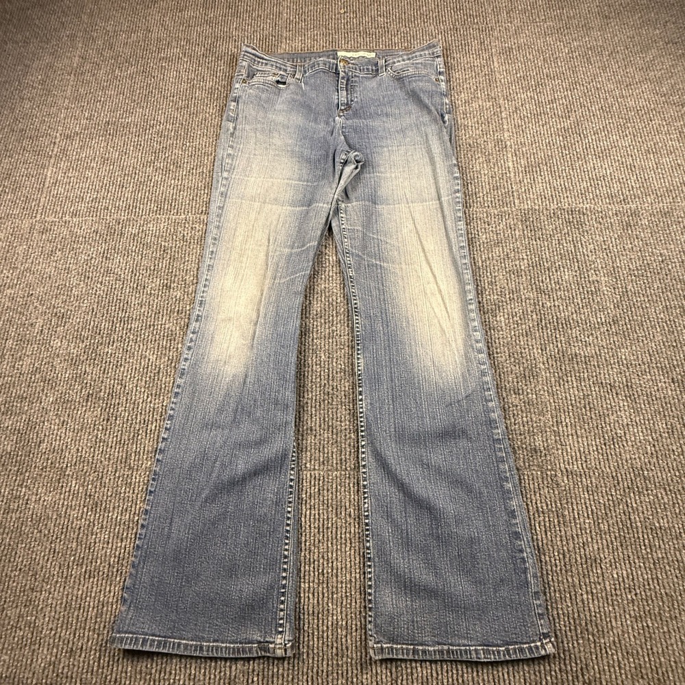DKNY Jeans Womens Size 14Long Bootcut Blue Denim Medium Wash Stretch KOMU1658